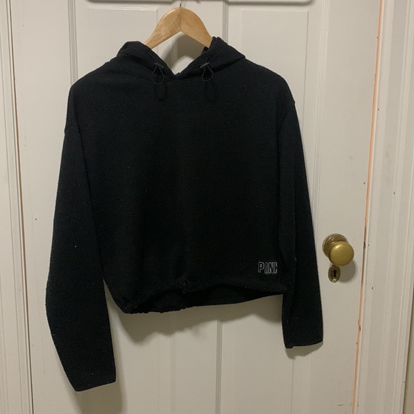 PINK ( Victoria’s Secret) cropped sweater - logo on the back - Picture 3 of 4